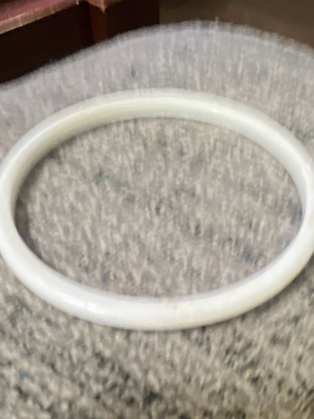 White Round Bangle Bracelet, Smooth Classic Style, Simple Everyday Wear
